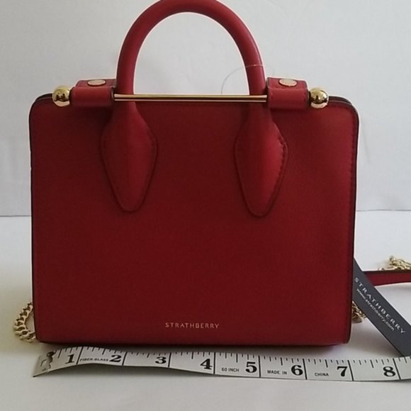 Strathberry Nano Ruby Tote Leather Bag - Picture 8 of 12